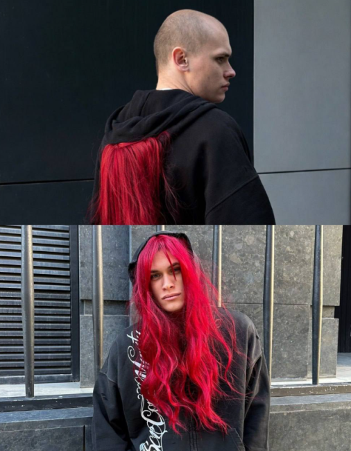 В России начали продавать худи с париком для эпатажных образов (3 фото) - «Хорошее настроение»