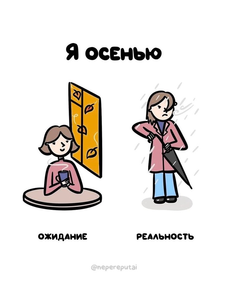 Осенние ожидания против реальности: что мы ждём от золотой поры и что в итоге получаем - «Смешное»