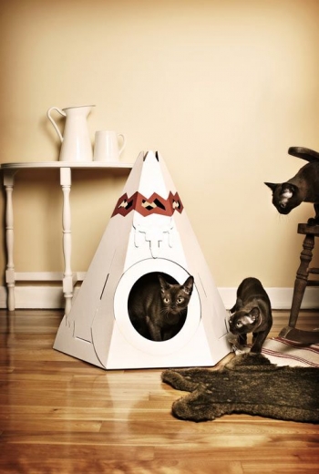 Картонные домики для кошек (6 фото) - «Хорошее настроение»